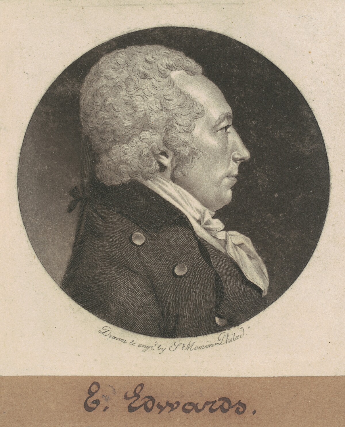 Edward Edwards by Charles B. J. Févret de Saint-Mémin