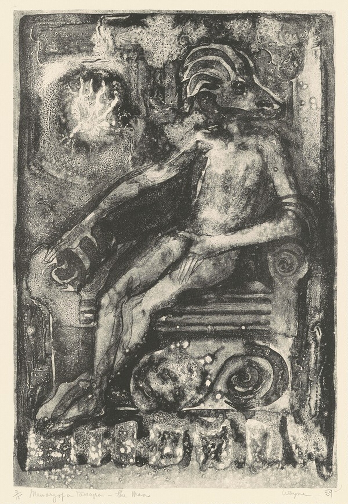 Memory of a Tanagra--The Man by June Wayne