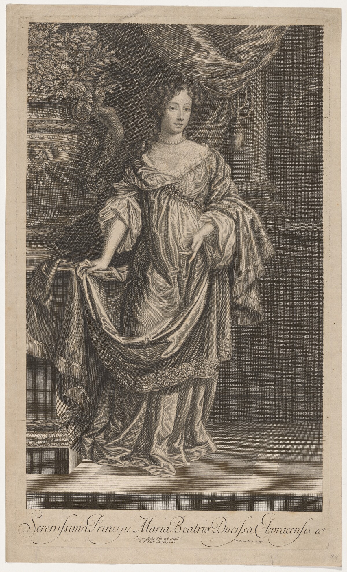 Mary of Modena, as Duchess of York by Pieter van der Banck after Sir Peter Lely