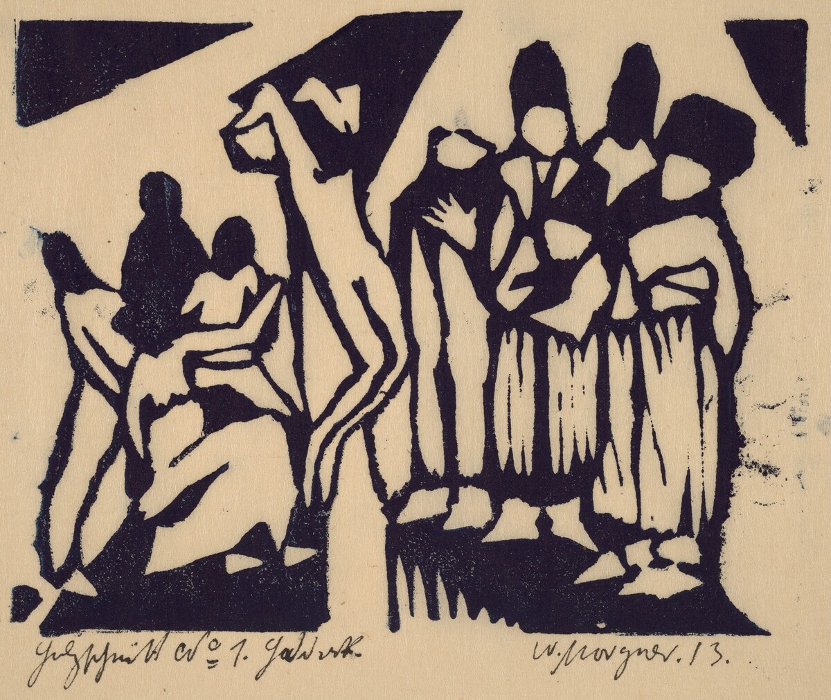 Crucifixion I by Wilhelm Morgner