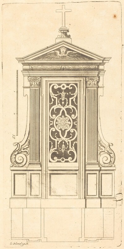 Plan et elevation des plus beaux confessionnaux de Paris, tres fidelemant mesure