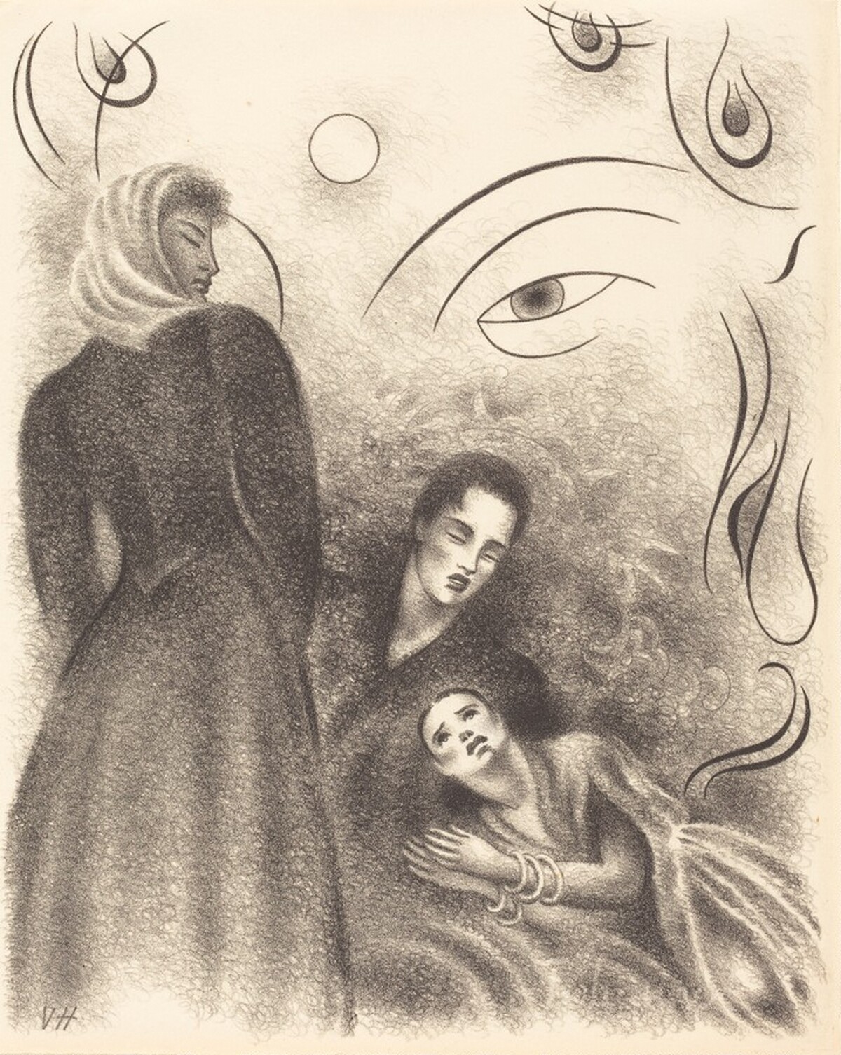 Rita, Gille and Romaine by Valentine Hugo
