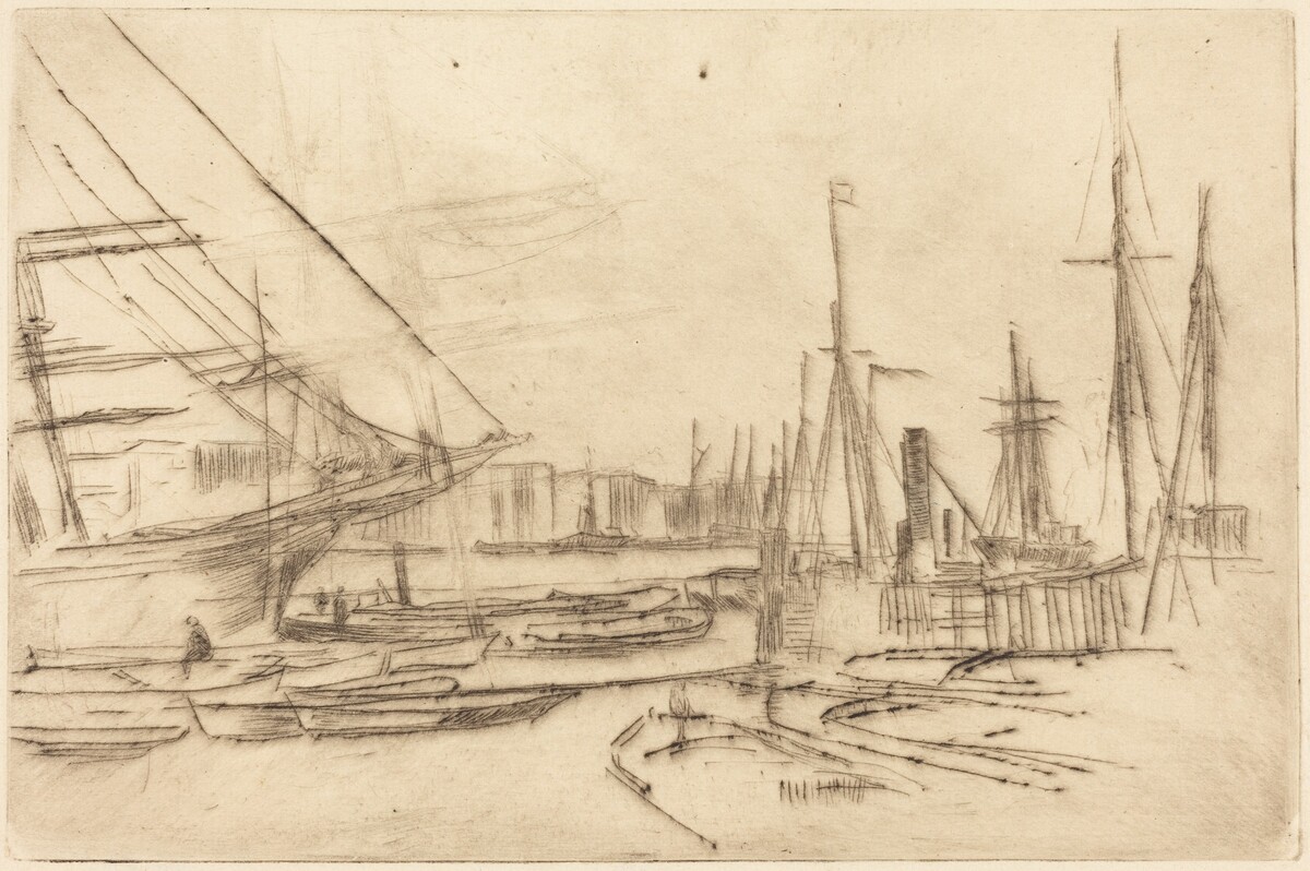 A Sketch from Billingsgate by James McNeill Whistler