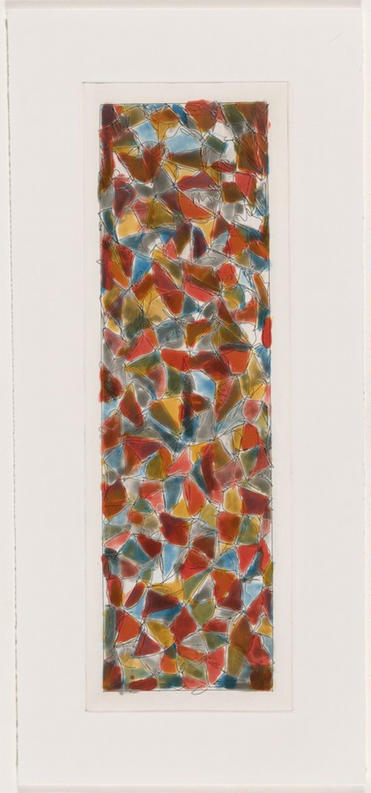 Color & Black, 30 x 17, No. 1 [working proof 6] by Sol LeWitt