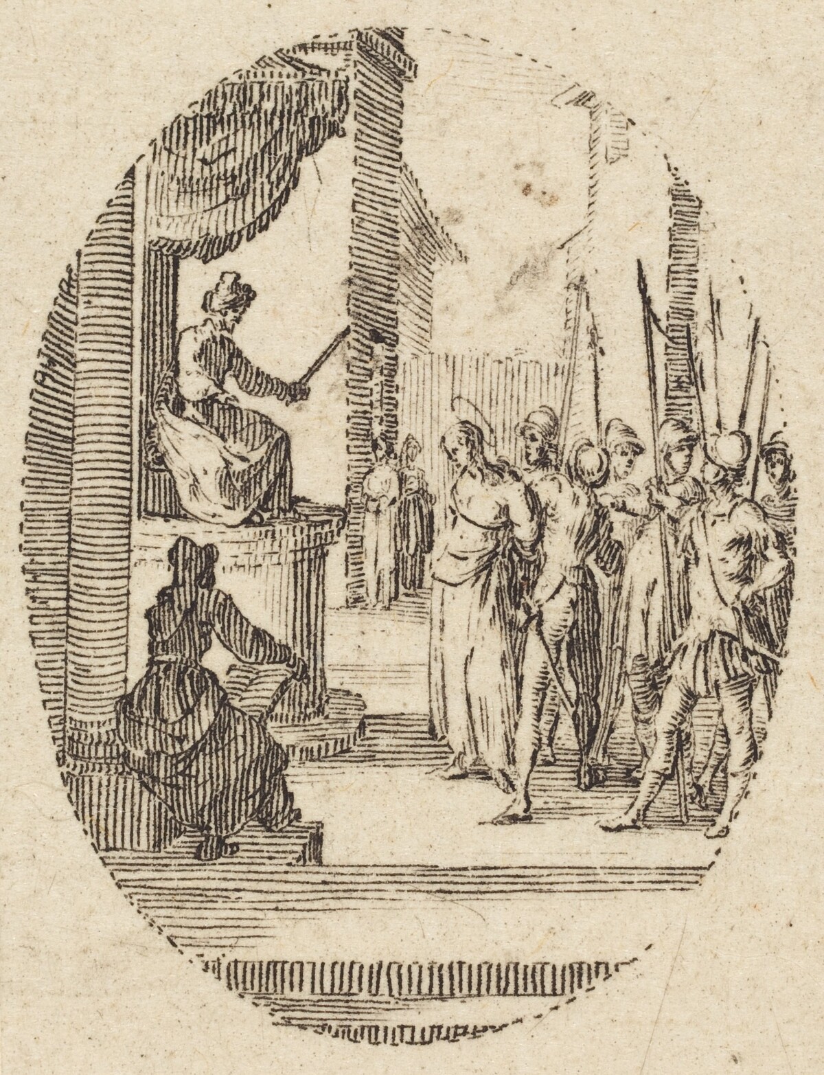 Christ before Pilate by Jacques Callot