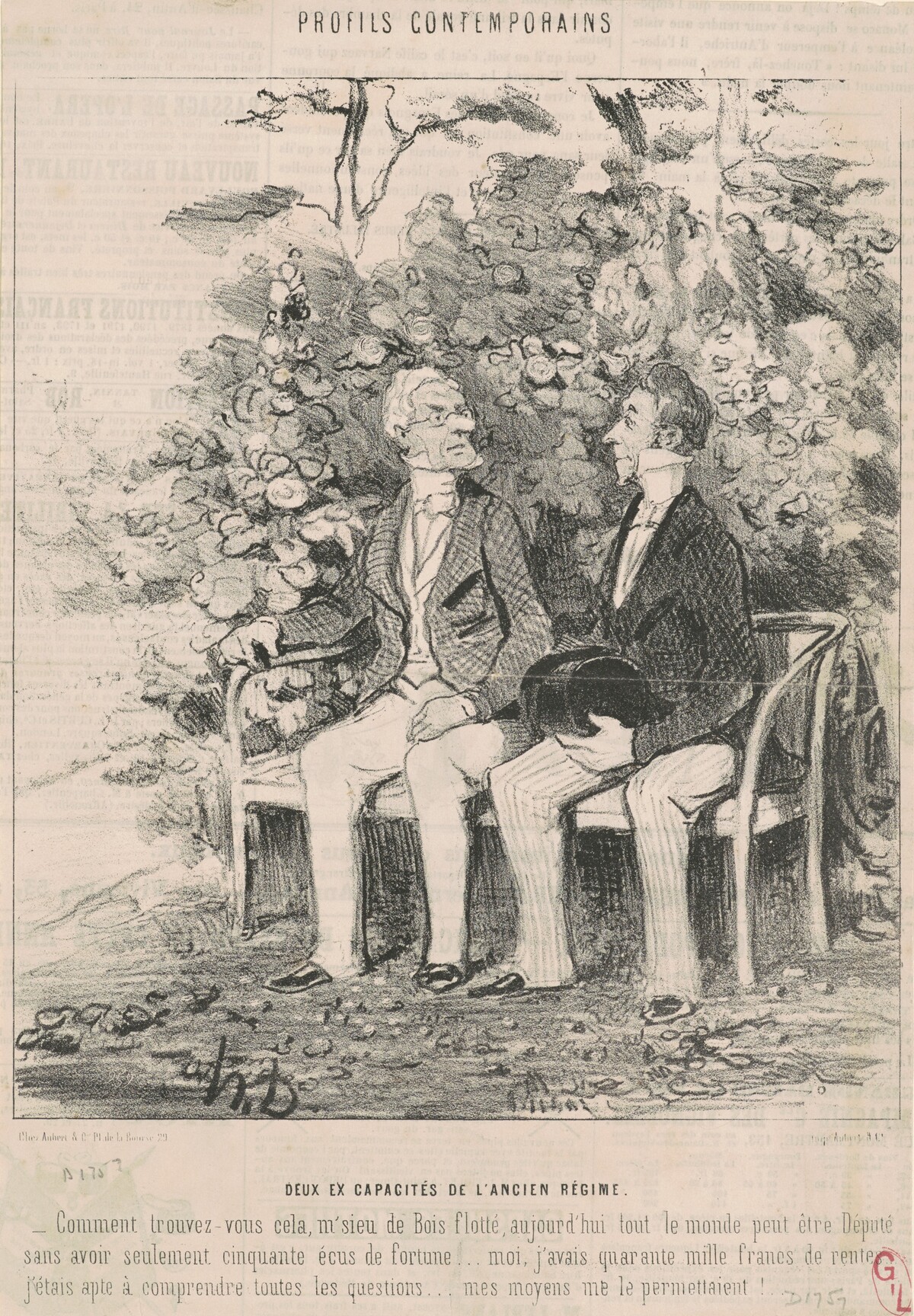 Deux ex capacité de l'ancien régime by Honoré Daumier