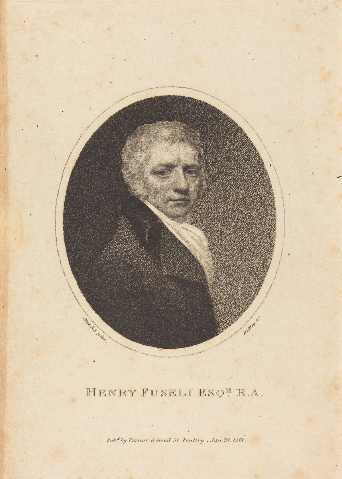 Henry Fuseli by William Ridley after John Opie
