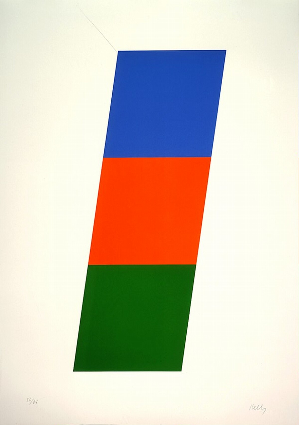 Blue Red-Orange Green by Ellsworth Kelly