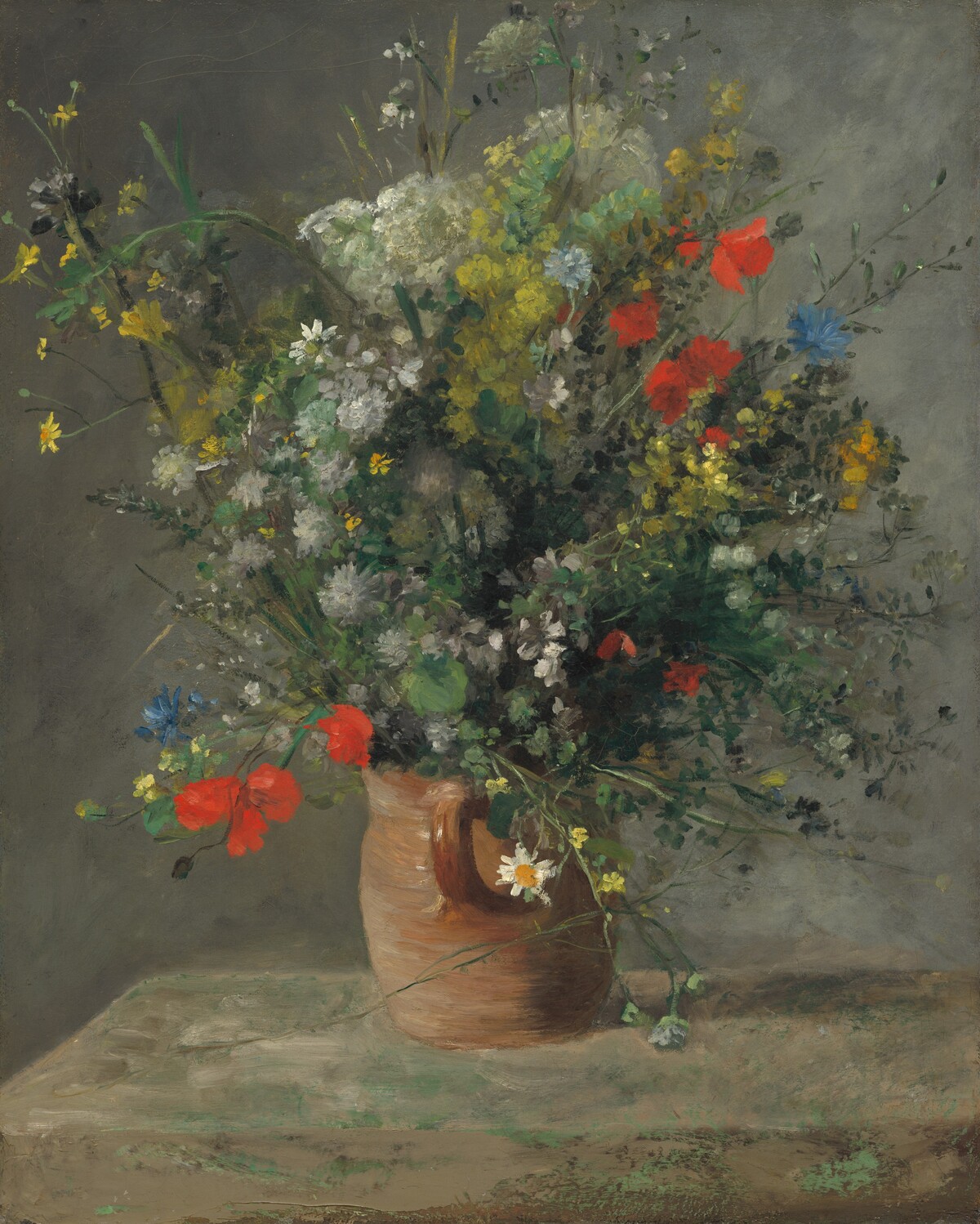 Flowers in a Vase by Auguste Renoir