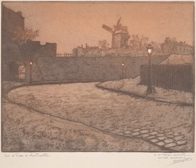 Soir d'hiver à Montmartre (Winter Evening in Montmartre)