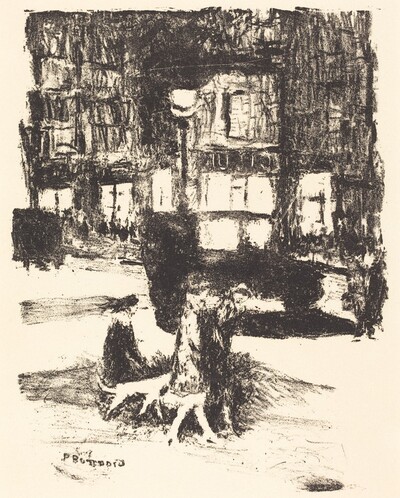 La Rue (frontispiece from Tableaux de Paris)
