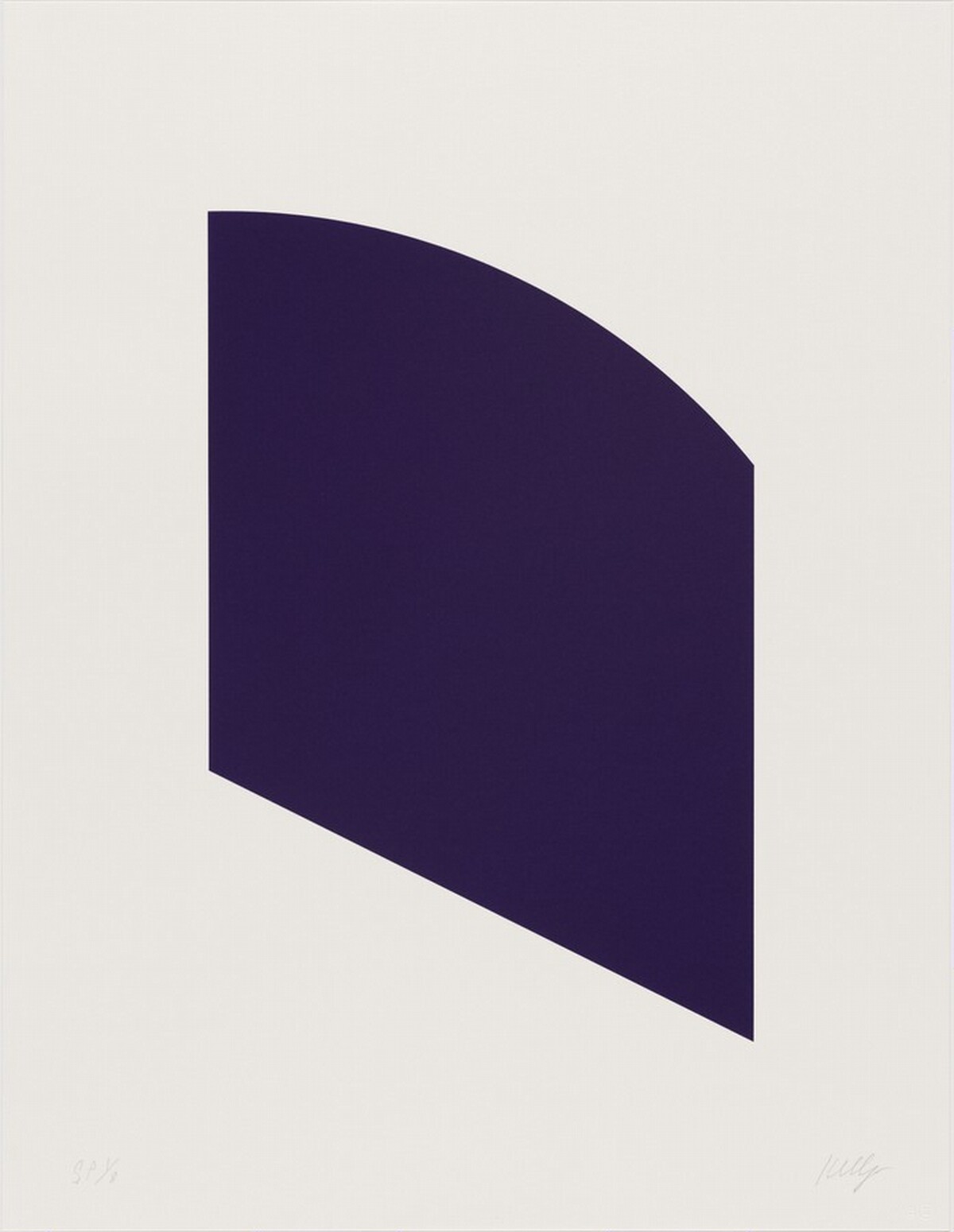 Dark Purple by Ellsworth Kelly