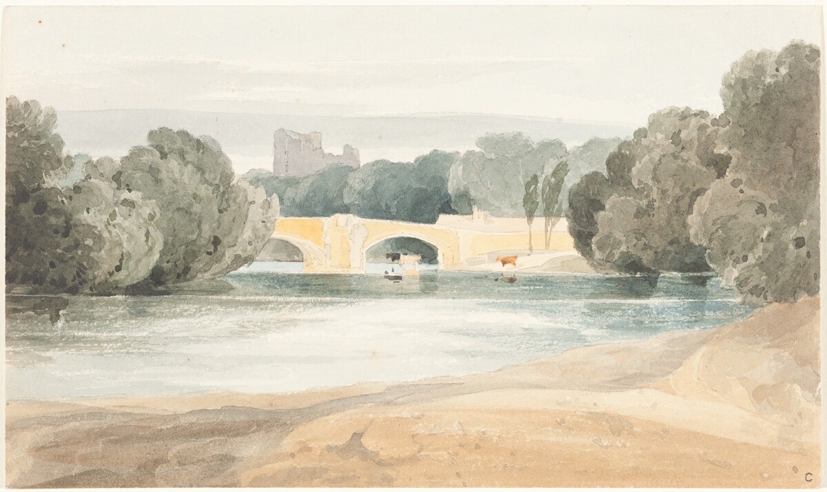Bridge at Knaresborough by James Bulwer, after John Sell Cotman