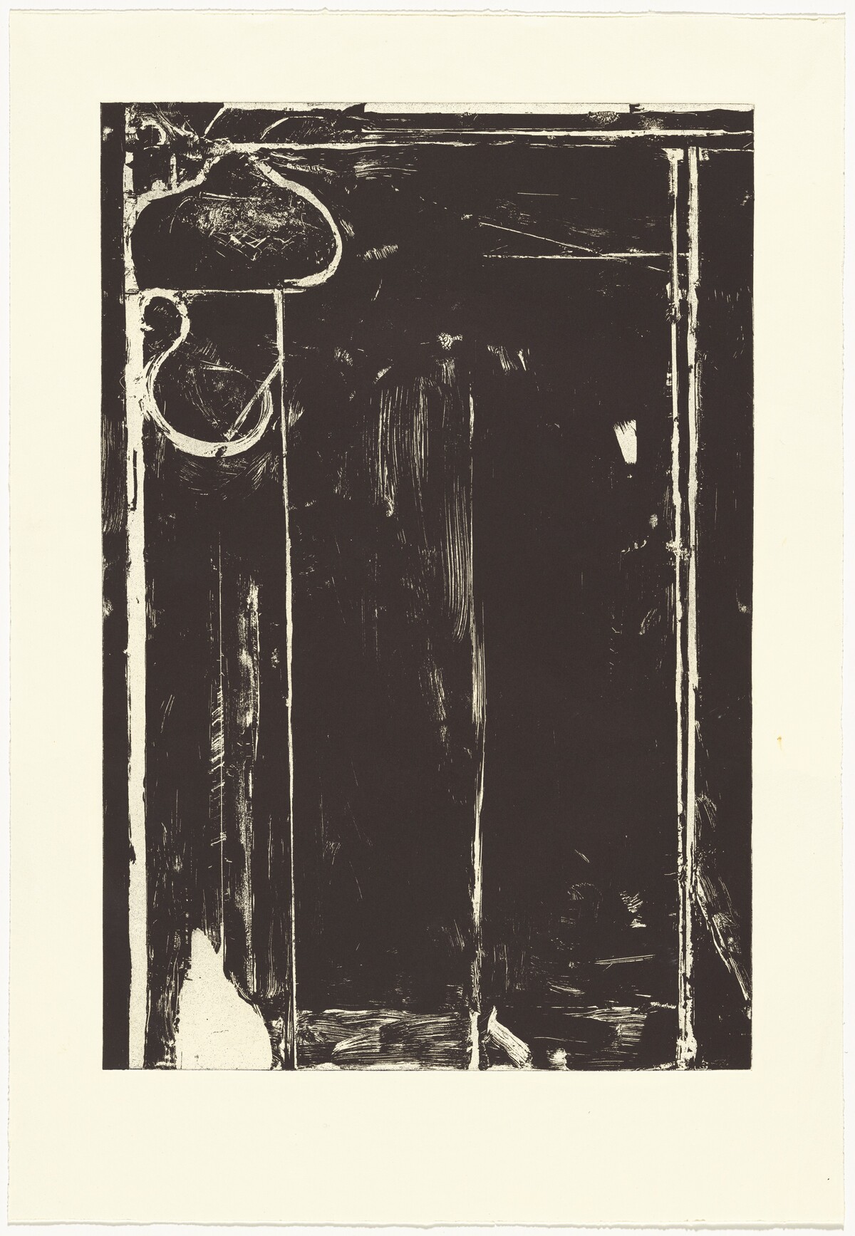 Touched Red [working proof 1] by Richard Diebenkorn