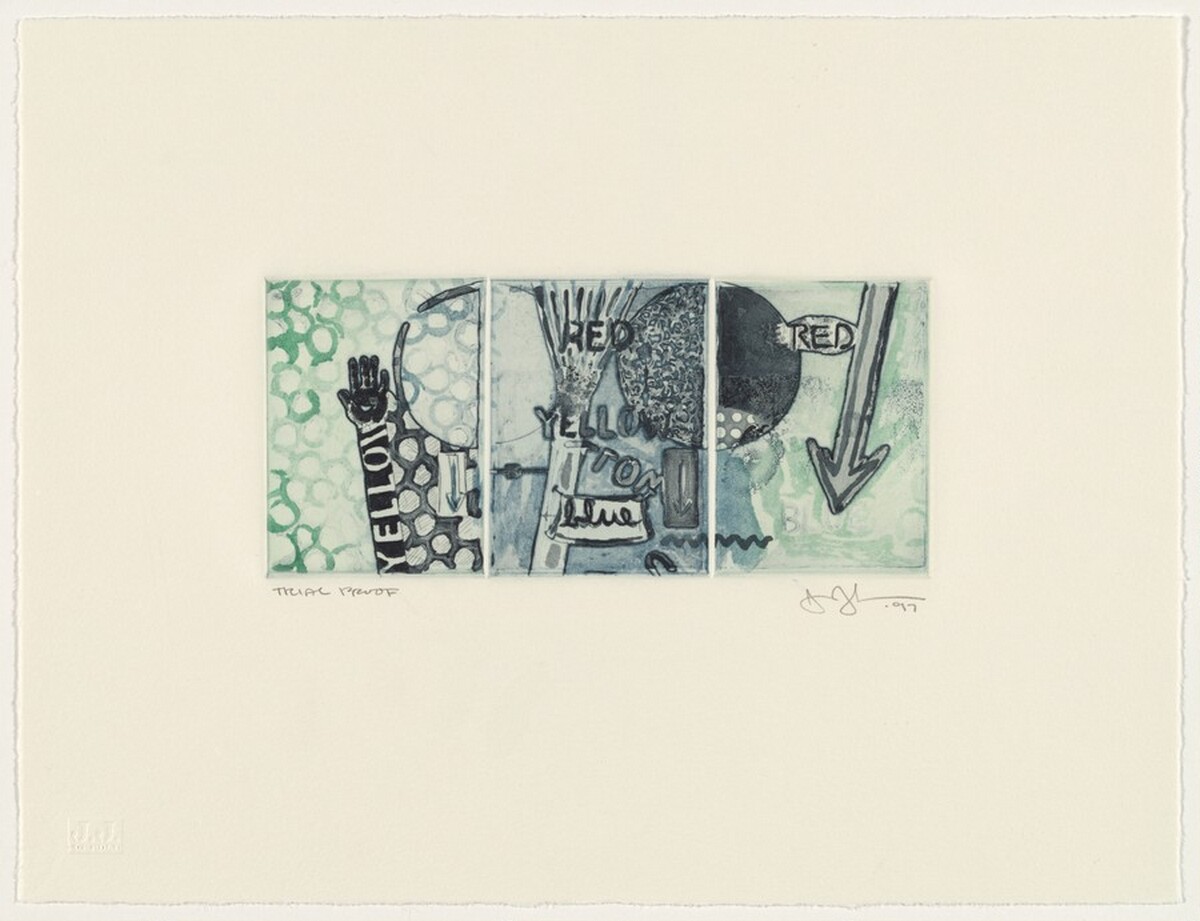 Untitled [trial proof] by Jasper Johns