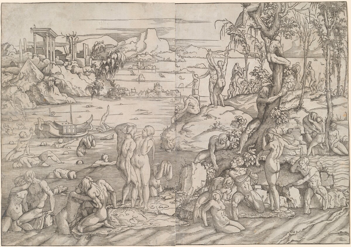The Deluge by Willem Liefrinck, after Jan van Scorel