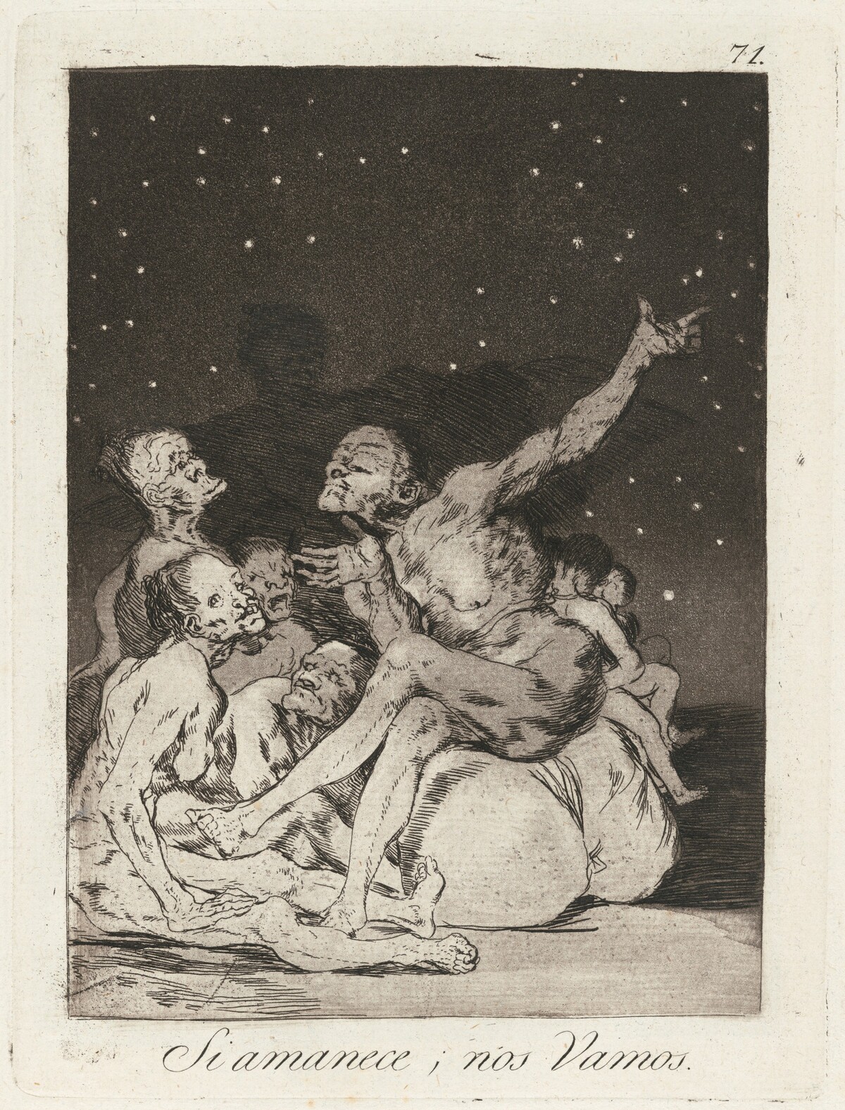 Si amanece; nos vamos (When Day Breaks We Will Be Off) by Francisco Goya