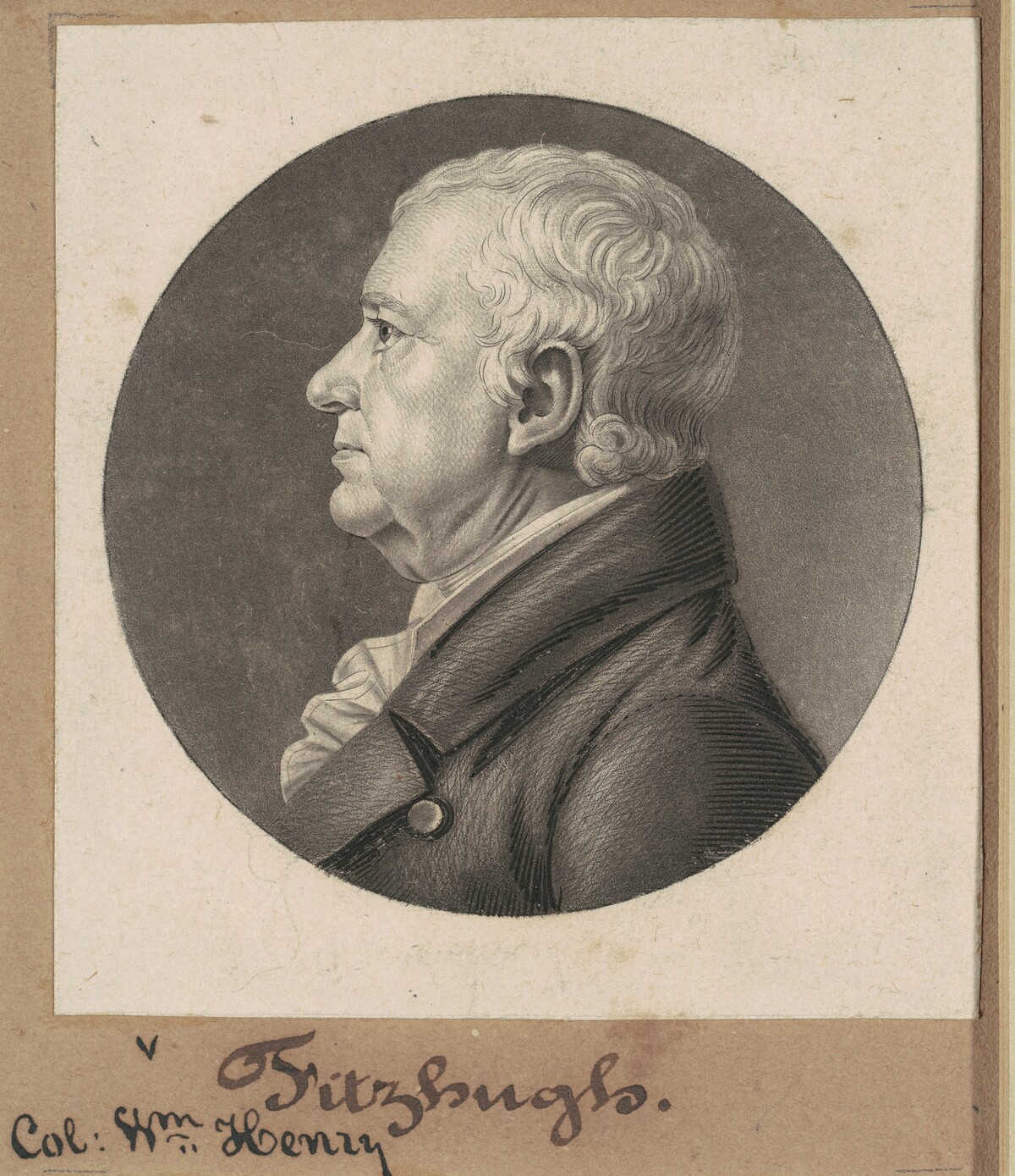 William Fitzhugh by Charles B. J. Févret de Saint-Mémin