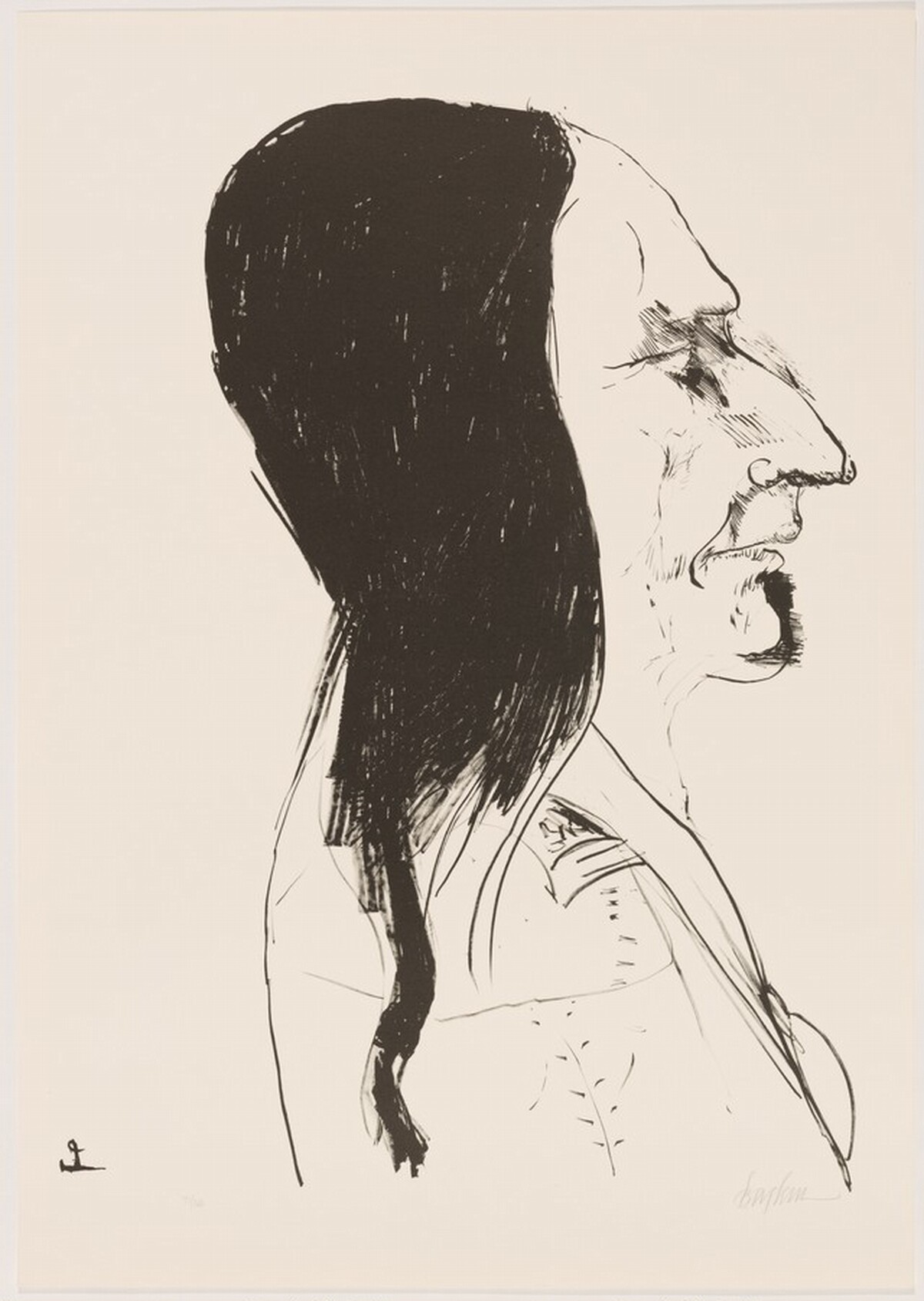 Sitting Bull by Leonard Baskin