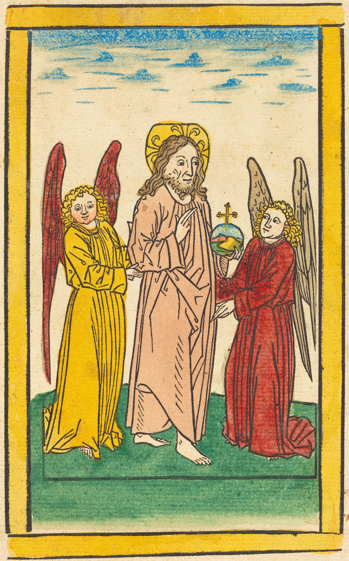 Christ as Salvator Mundi by German 15th Century