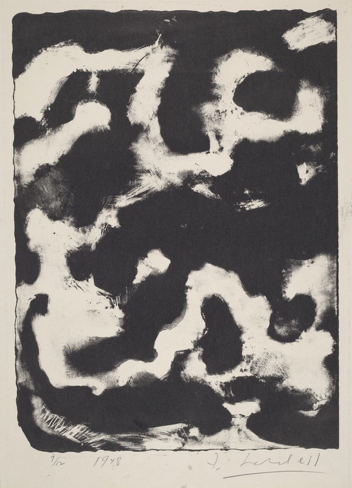 Untitled (Abstract Composition) by Frank Lobdell