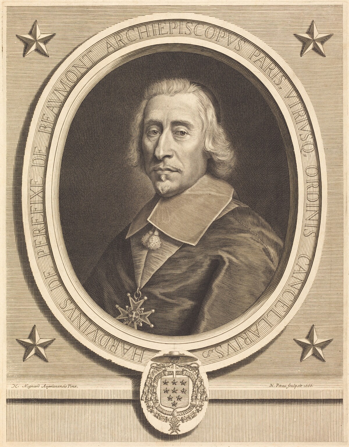 Perefixe de Beaumont by Nicolas Pitau I after Pierre Mignard I