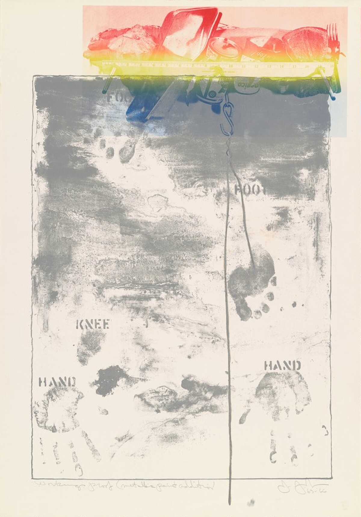 Pinion [working proof] by Jasper Johns