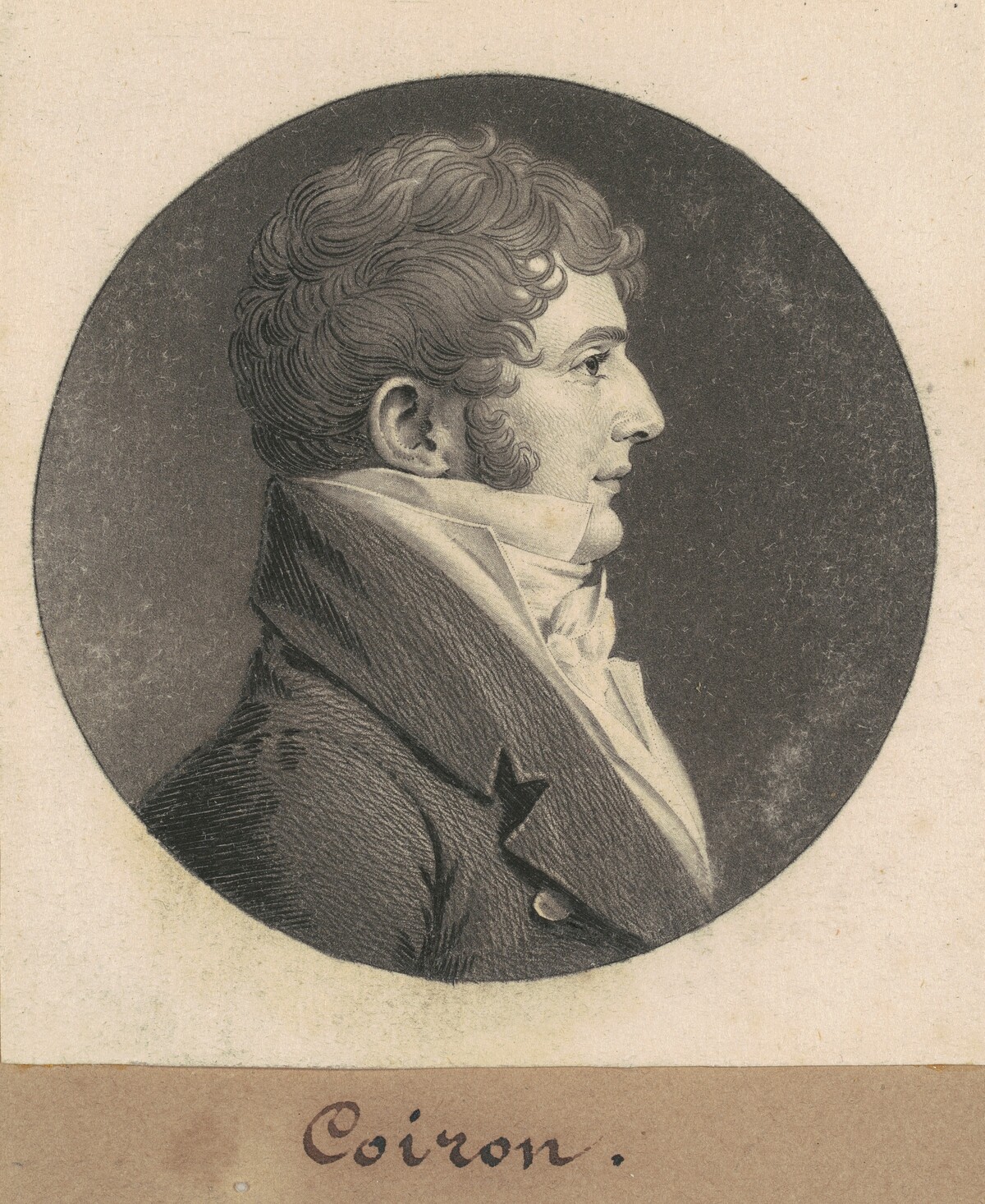 Jean Joseph Coiron by Charles B. J. Févret de Saint-Mémin