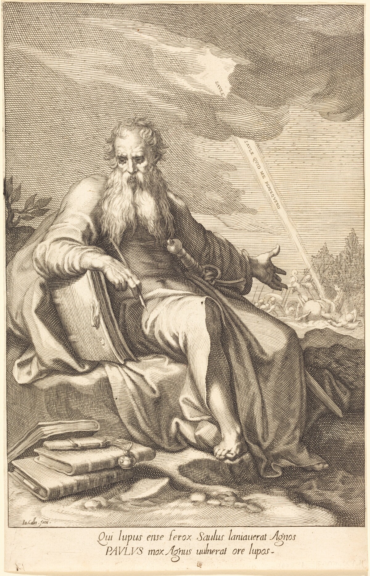 Saint Paul, Seated by Jacques Callot