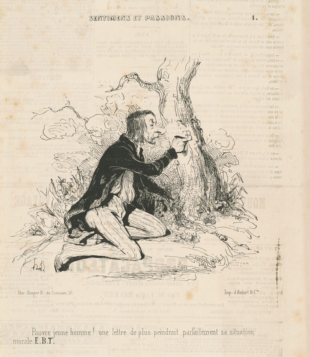 Pauvre jeune homme! by Honoré Daumier
