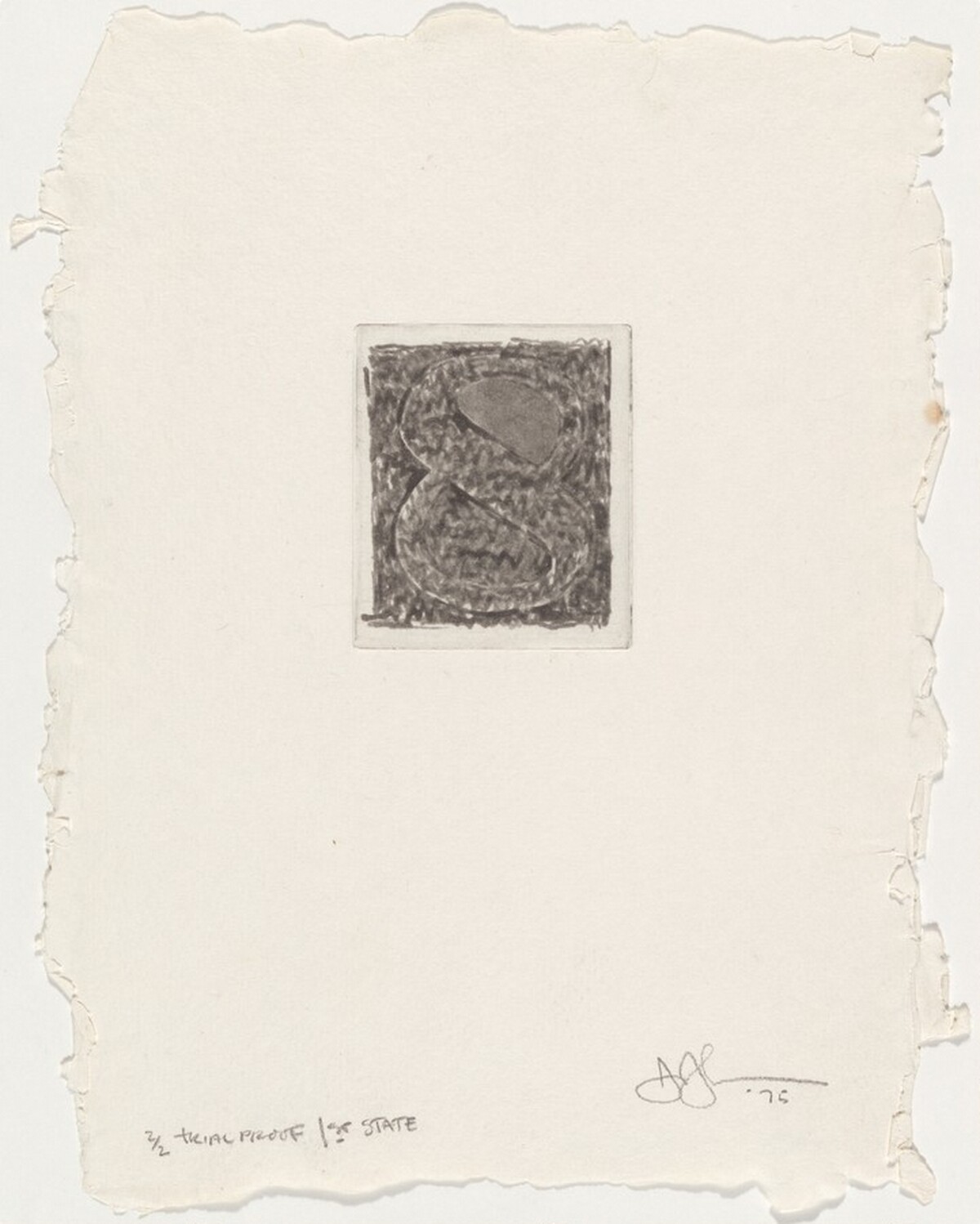 8 [trial proof of 1st state] by Jasper Johns