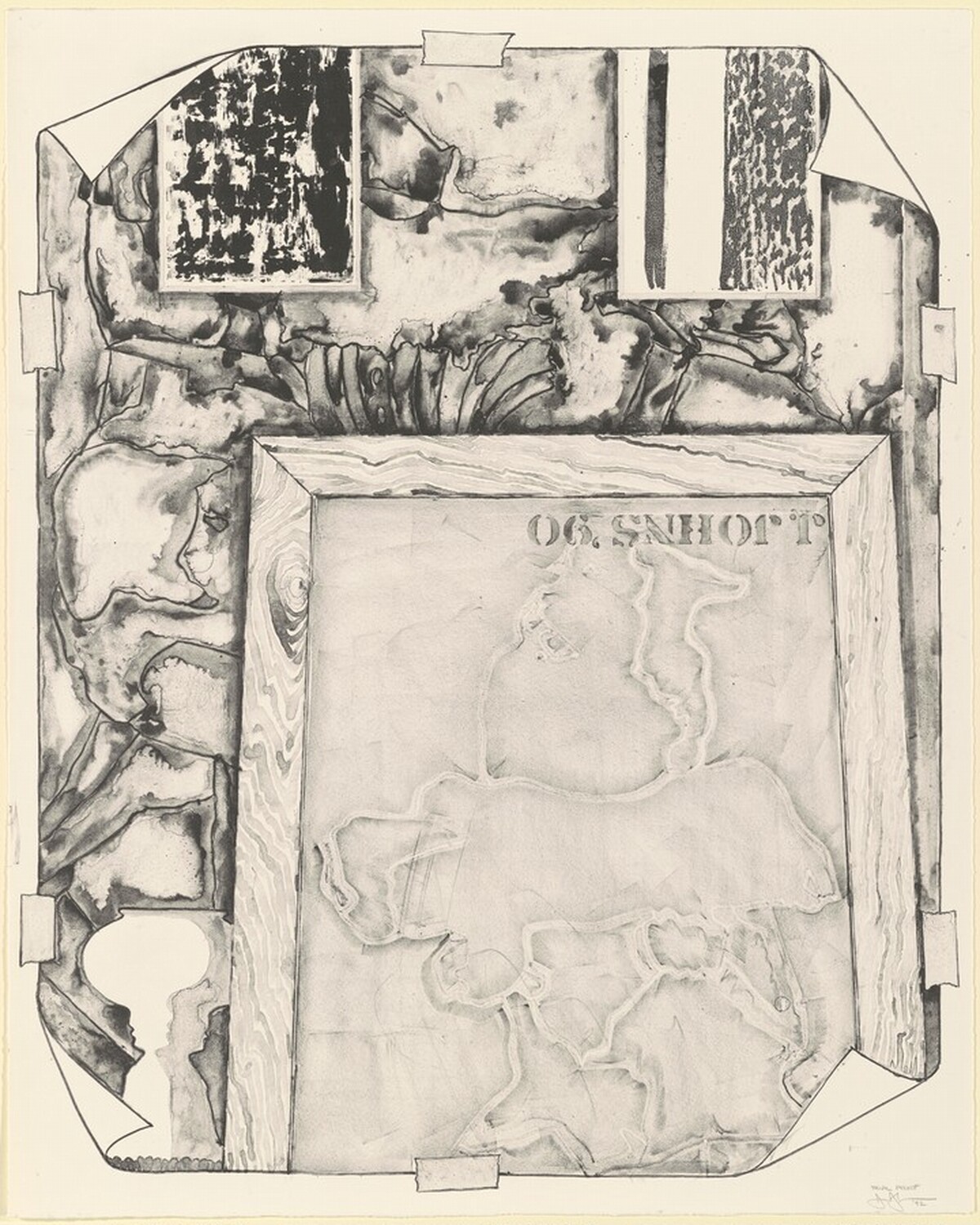 Untitled [trial proof] by Jasper Johns