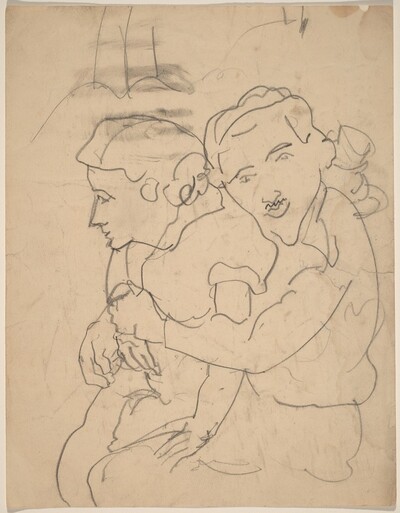 Seated Man and Woman