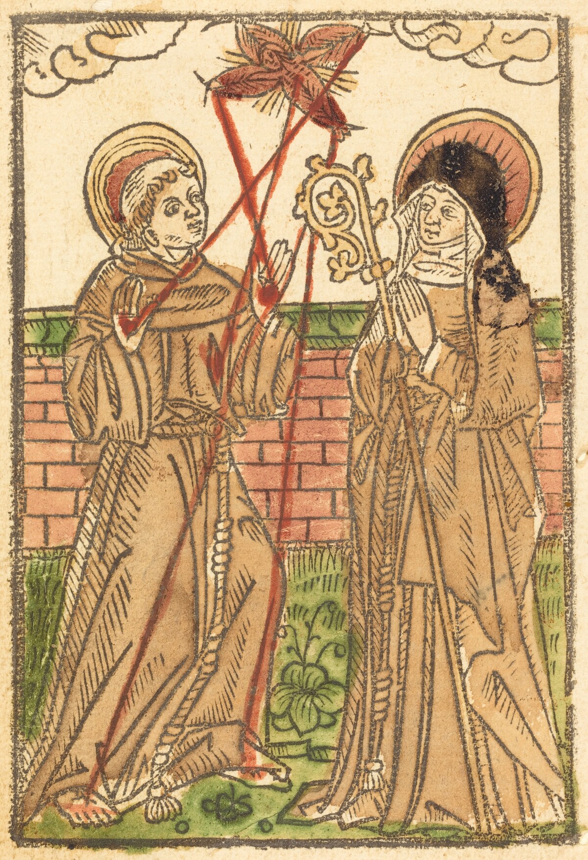 Saint Francis and Saint Clara by German 15th Century