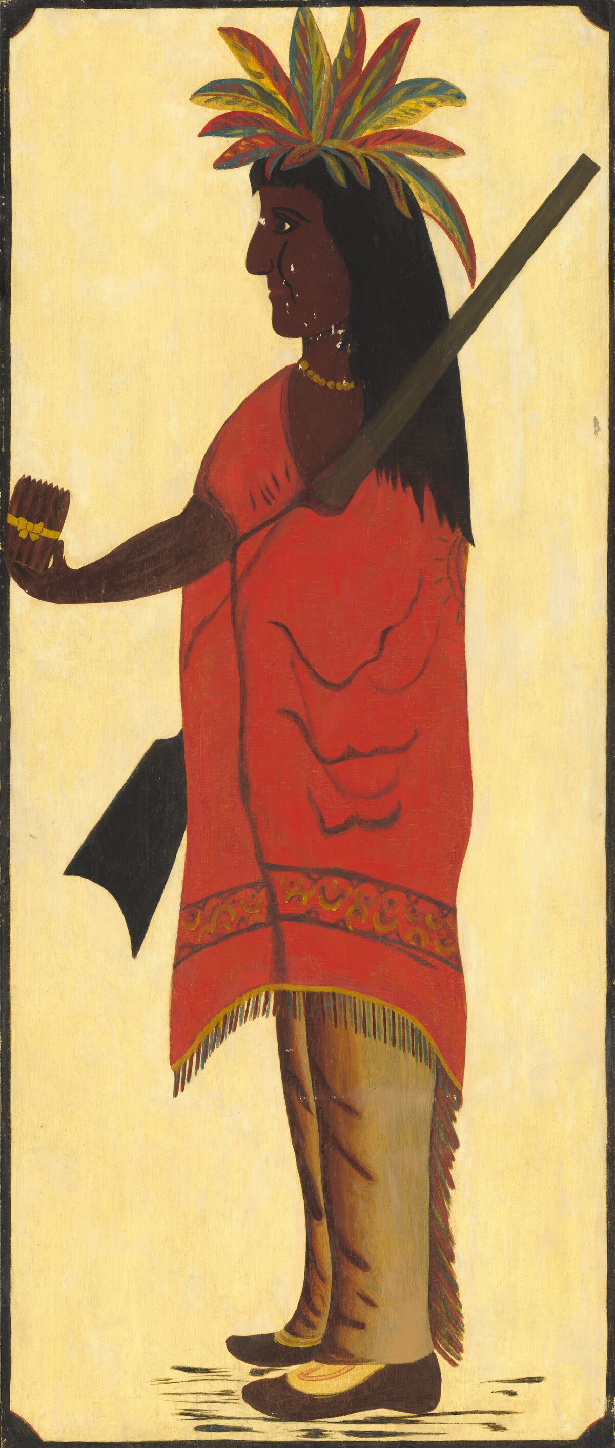 Indian Tobacco Shop Sign [obverse, Indian facing left] by American 19th Century