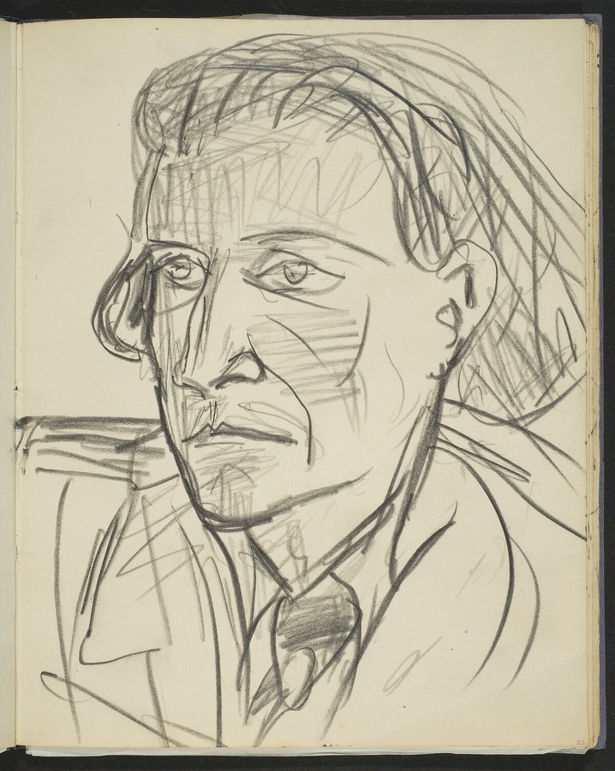 Portrait of Wolfgang Frommel [p. 25] by Max Beckmann