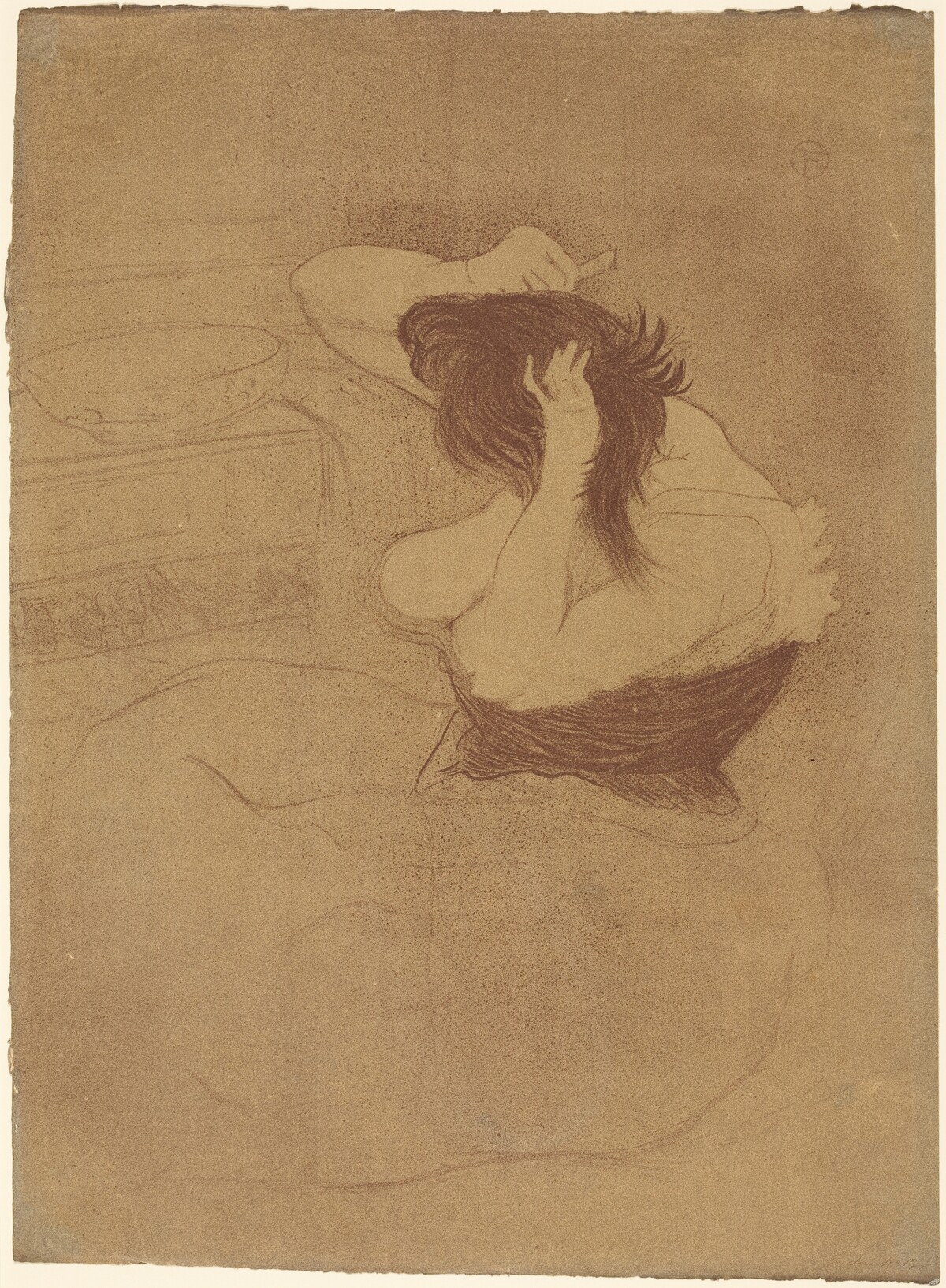Woman Combing Her Hair (Femme qui se peigne) by Henri de Toulouse-Lautrec