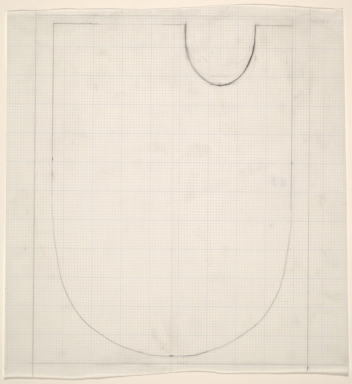 Sketch for "Building - Blocks for a Doorway" (U) by Vito Acconci