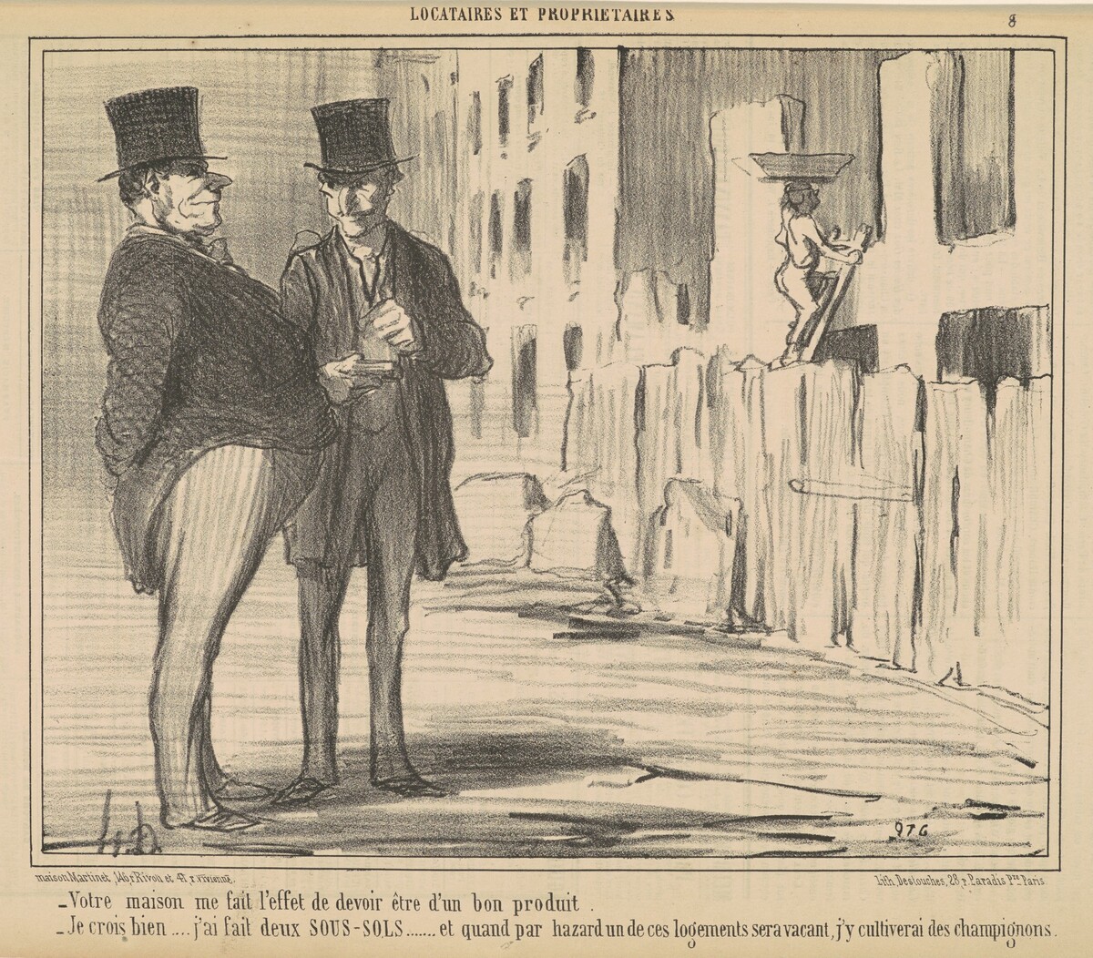 Votre maison me fait l'effet de devoir ... by Honoré Daumier