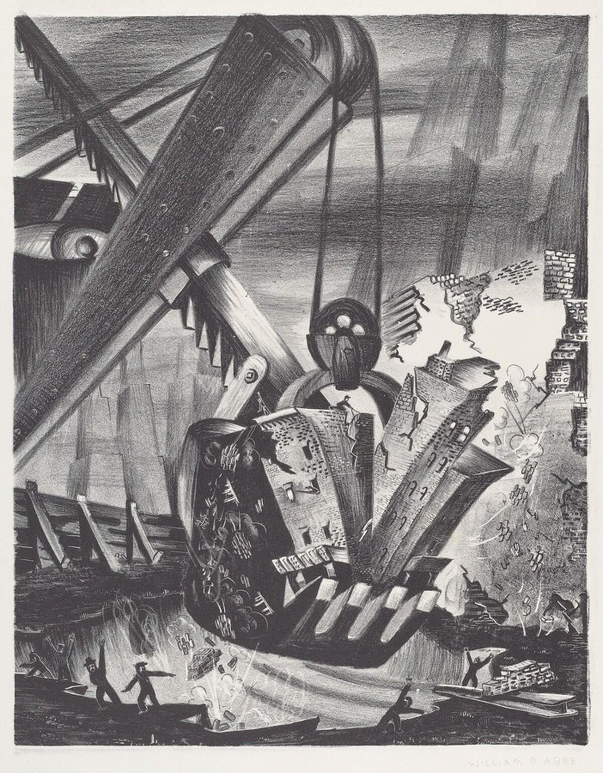 Untitled (Steam Shovel) by William Parker Abbe