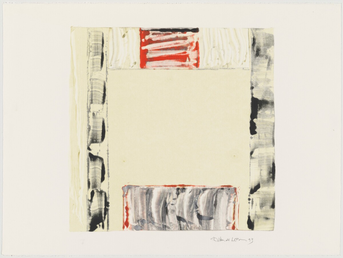 Untitled Square with Red by Willem de Looper