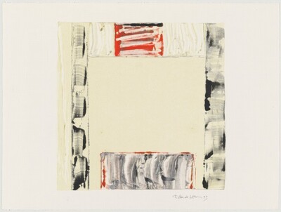 Untitled Square with Red