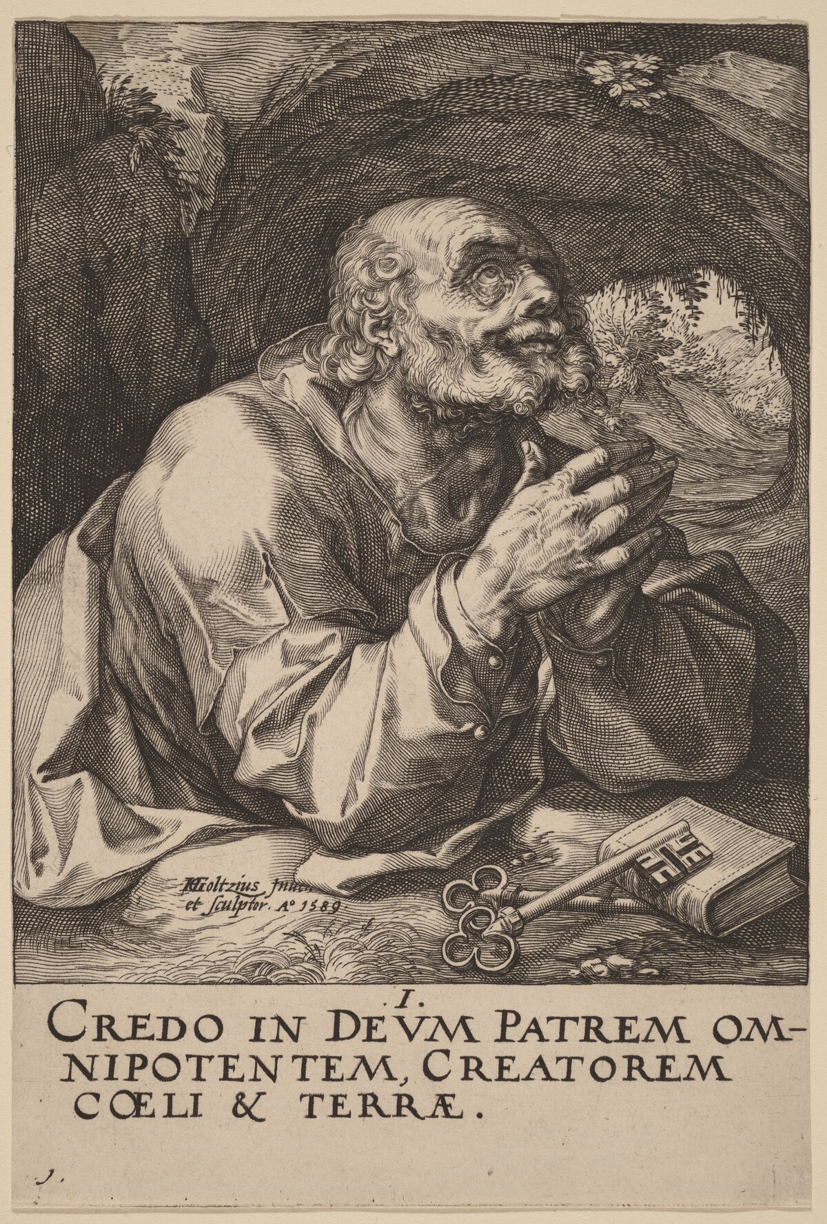 Saint Peter by Hendrik Goltzius