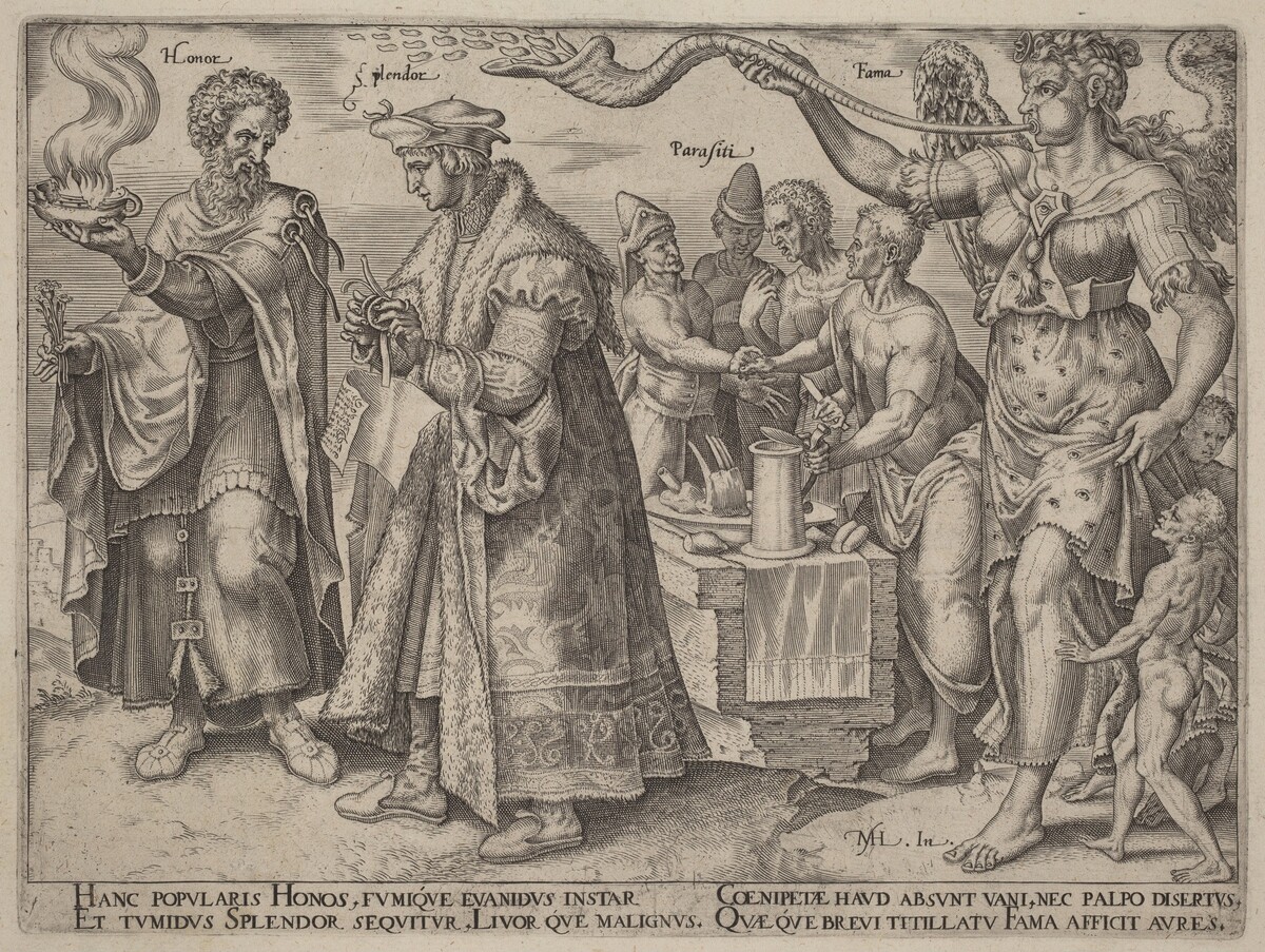 The Deceptive Effects of Wealth by Philip Galle, after Maerten van Heemskerck