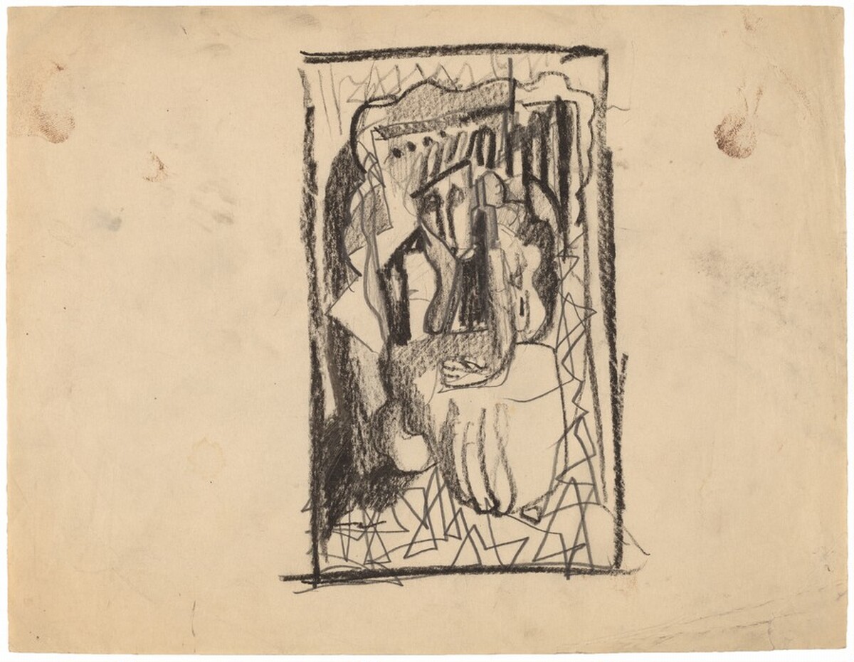 Figure Seated at a Round Table by Mark Rothko