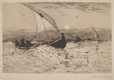 Neapolitan Fishing Boats Returning Home