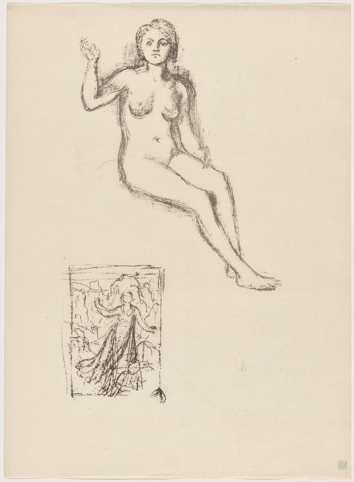 Etude by Pierre Puvis de Chavannes