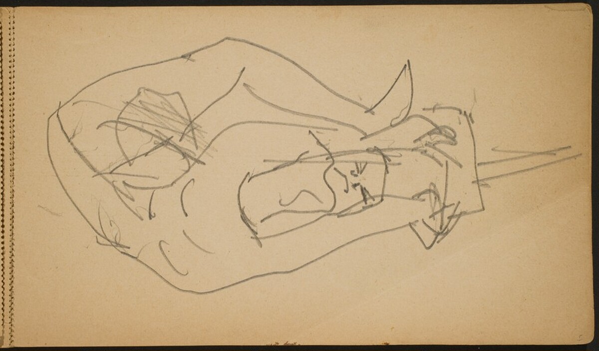 Akrobat in der Brücke  (Backbend) [p. 5] by Max Beckmann