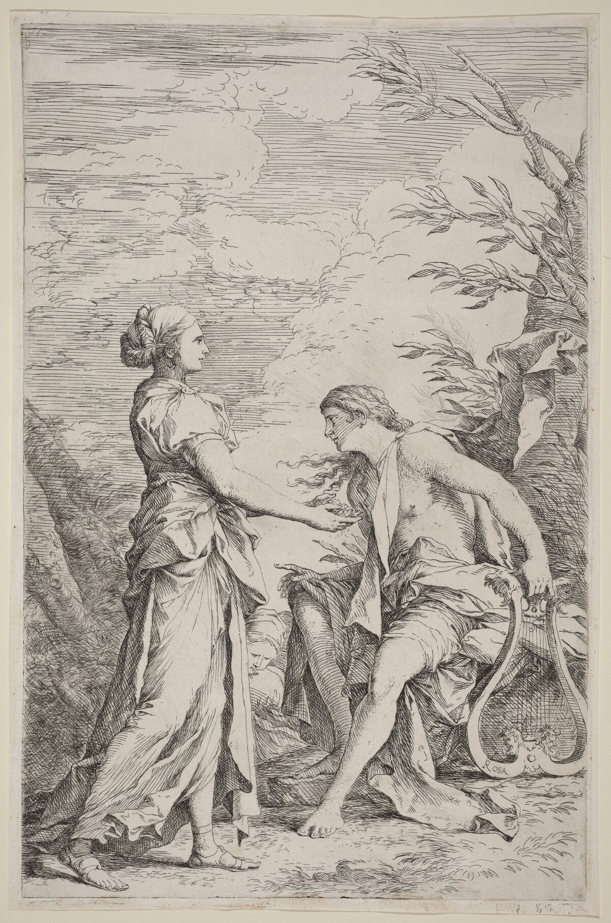 Apollo and the Cumaean Sibyl by Salvator Rosa