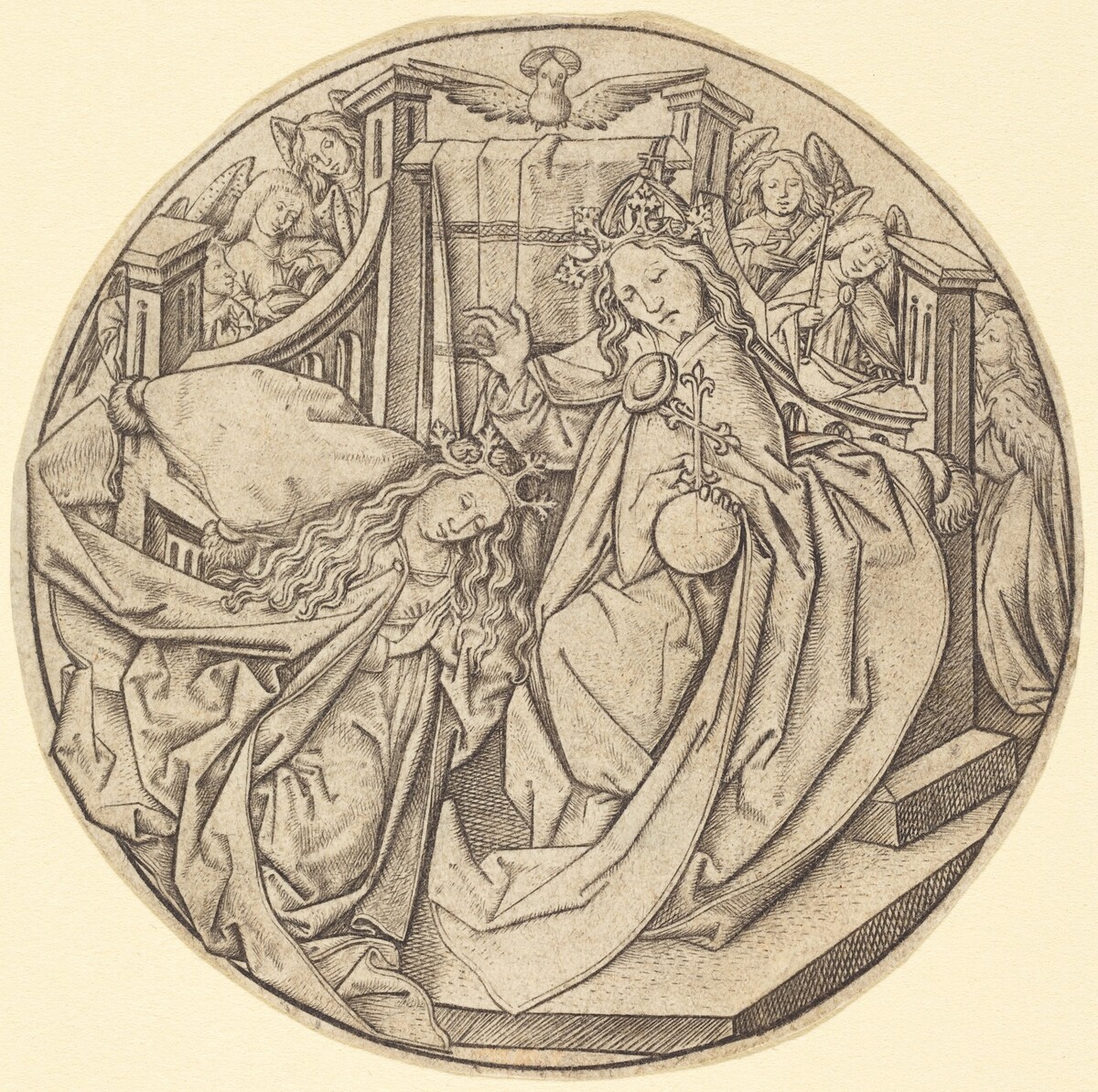 Christ Blessing the Virgin by Master E.S.